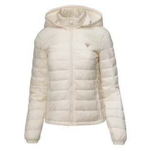 Damska Kurtka zimowa pikowana GUESS GJ HOODED PUFFER W4YL00WG922-G053 – Beżowy - Kurtki damskie - miniaturka - grafika 1
