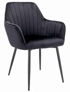 Czarne nowoczesne krzesło z podłokietnikami B2-L35 - Krzesła - miniaturka - grafika 1