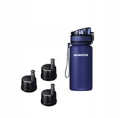 Shakery i bidony sportowe - Butelka Filtrująca Filtr Bidon AQUAPHOR CITY 350 ml Granatowa + 3 Wkłady - miniaturka - grafika 1
