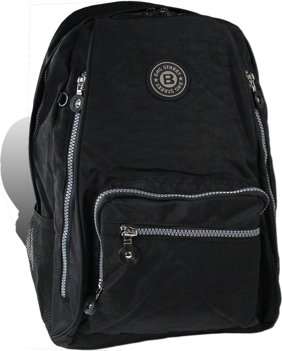 Torba Street plecak nylon czarna torba plecak D2OTJ613S