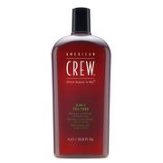Szampony do włosów - American Crew Tea Tree 3w1 szampon + odżywka + żel do kąpieli 1000ml - miniaturka - grafika 1