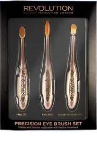 Makeup Revolution SET Precision Eye Set zestaw pędzli - Pędzle do makijażu - miniaturka - grafika 1