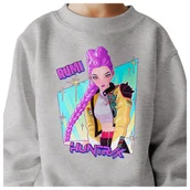 Bluzy dla dziewczynek - BLUZA DZIECIĘCA HUNTRIX RUMI KPOP 146-152 BAWEŁNIANA JAKOŚĆ - miniaturka - grafika 1