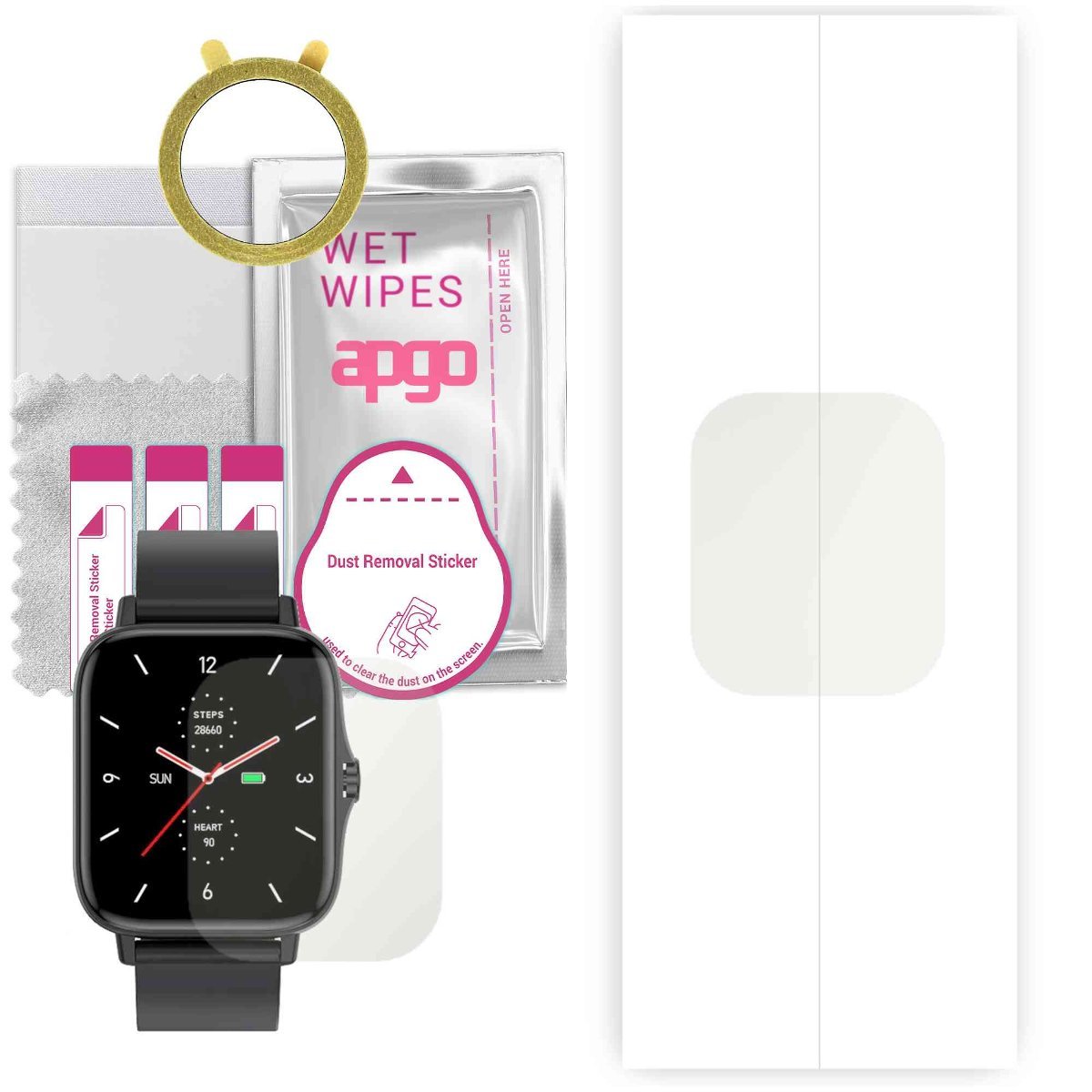 1x Folia hydrożelowa MATOWA do Maxcom Fw55 Aurum Pro - apgo Smartwatch Hydrogel MATTE Protection Ochrona na ekran smartwatcha