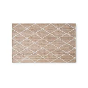 Dywany - Dywan z juty ręcznie robiony West biały 160x230cm – Geometryczny wzór, ekologiczny i biodegradowalny - miniaturka - grafika 1