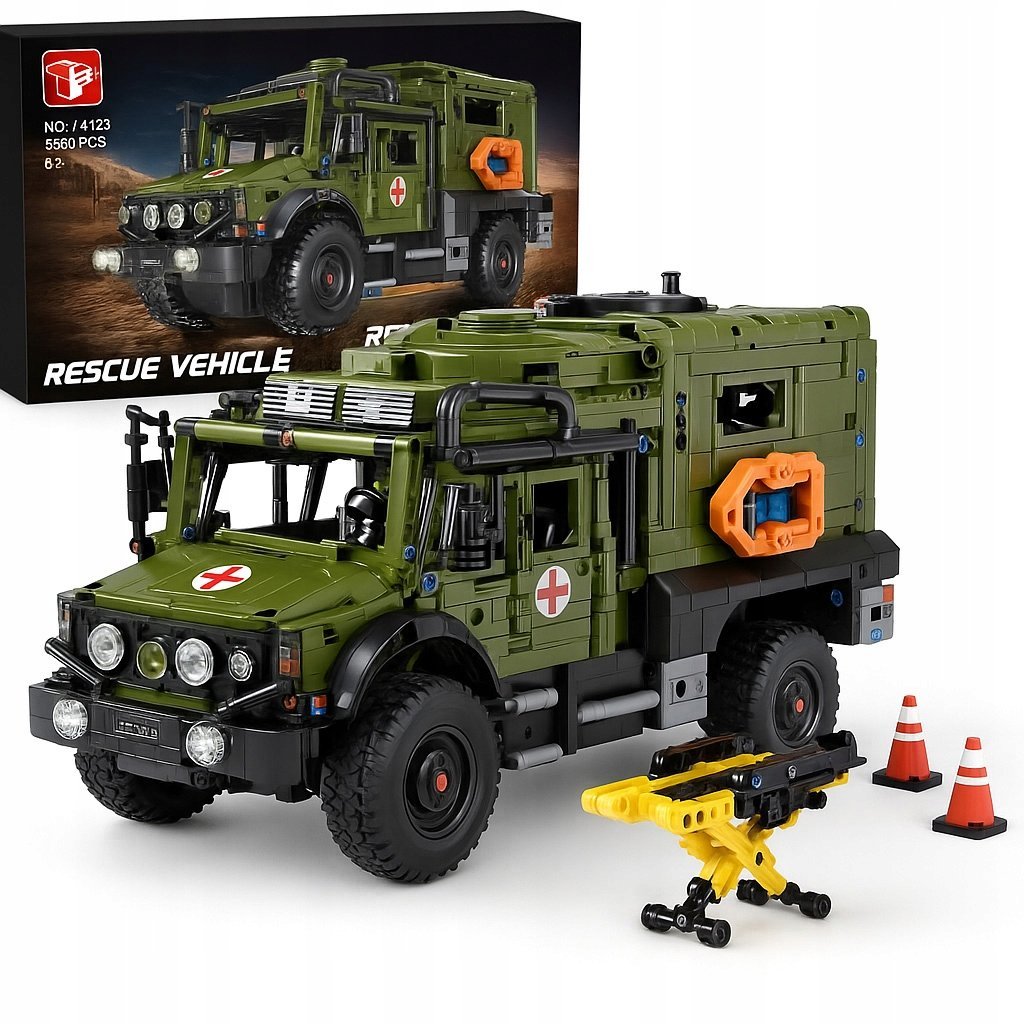 KLOCKI Karetka Wojskowa Bojowy Pojazd Wojskowy Samochód AUTO Ciężarówka Wóz