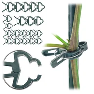 Pozostałe akcesoria do uprawy roślin - Klipsy do mocowania roślin Paldo zielony 2 rozmiary 20szt. - miniaturka - grafika 1