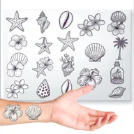 Zabawki kreatywne - TATUAŻ DAMSKI TATUAŻE DAMSKIE MIX ARKUSZ DLA KOBIET DLA DZIECI 19SZT - miniaturka - grafika 1