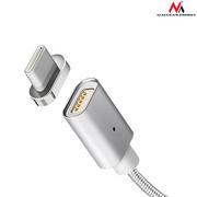 Kable USB - Maclean Kabel USB Type-C magnetyczny srebrny MCE178 AKMCLKUSBMCE178 - miniaturka - grafika 1
