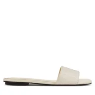 Klapki i japonki damskie - Klapki Calvin Klein Flat Slide Jacq HW0HW02388 Écru - miniaturka - grafika 1