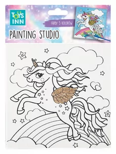 STNUX, Canvas Unicorn Rainbow, zestaw do malowania - Zabawki kreatywne - miniaturka - grafika 2