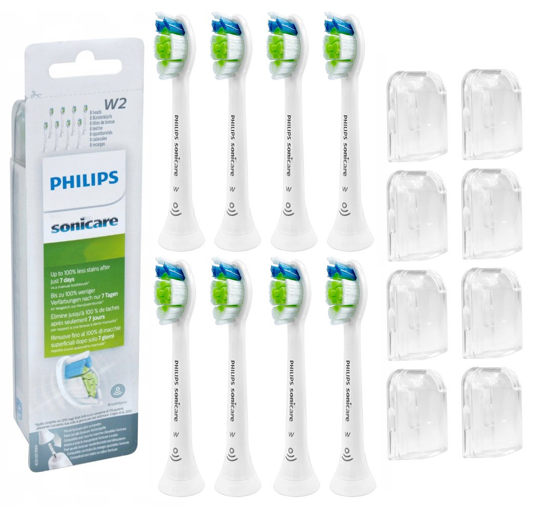 8x ORYGINALNA KOŃCÓWKA PHILIPS HX6068 SONICARE DIAMOND CLEAN DO SZCZOTECZKI