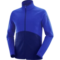 Bluzy sportowe męskie - BLUZA SALOMON ESSENTIAL WARM FZ MID M C21936 - miniaturka - grafika 1