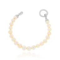 Bransoletki - Bransoletka z perłami z okrągłym zapięciem 19 cm - miniaturka - grafika 1