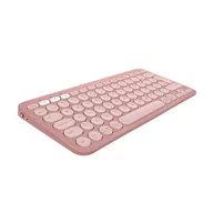 Klawiatury - Klawiatura bezprzewodowa LOGITECH Pebble Keys 2 K380s Różowy 920-011853 - miniaturka - grafika 1