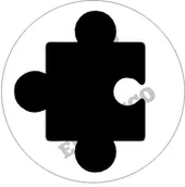 Scrapbooking - EKO-DECO, stempel, okrągły z puzzlem - miniaturka - grafika 1