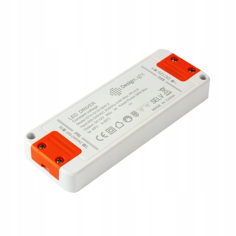 Design Light Zasilacz Flat Slim płaski- do Led 60W 12VDC