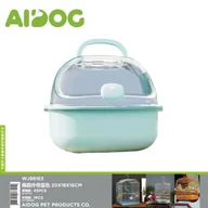 Akcesoria i części AGD - Owalna Klatka Transportowa 20x18x16 cm Niebieska - miniaturka - grafika 1