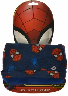 Szaliki i chustki dla dzieci - Komin dla dzieci z niebieską podszewką Spider-Man - grafika 1