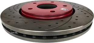 Przednie klocki BREMBO + WIERCONE tarcze hamulcowe 303mm RED Volkswagen Routan - Tarcze hamulcowe - miniaturka - grafika 2