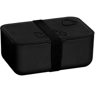 Paso BeUniq Śniadaniówka Pojemnik Lunch Box czarny z gumką 750 ml - Lunch boxy - miniaturka - grafika 1