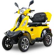 Skutery - Czterokołowy inwalidzki skuter elektryczny BILI BIKE SHINO QUADRO 30Ah LIT żółty/czarny - miniaturka - grafika 1