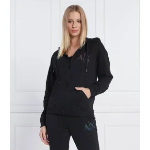 Armani Exchange Bluza | Regular Fit - Bluzy damskie - miniaturka - grafika 1