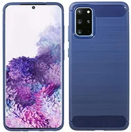 Etui i futerały do telefonów - cofi1453® Silicone Case Bumper Carbon kompatybilny z SAMSUNG GALAXY S20+ (G985F) Etui TPU Miękkie etui na telefon komórkowy Pokrowiec ochronny Niebieski - miniaturka - grafika 1