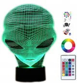 Lampy pozostałe - Lampka na biurko Obcy Ufo Kosmita 16 LED PLEXIDO - miniaturka - grafika 1