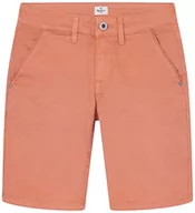 Spodenki damskie - Pepe Jeans Chłopięce szorty BLUEBURN, pomarańczowe, 14 lat, Squash Orange, 14 lat - miniaturka - grafika 1