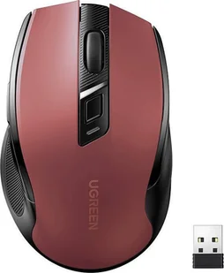 Mysz bezprzewodowa UGREEN (MU006) 2.4 GHz - czerwona (15065) - Myszki - miniaturka - grafika 1