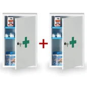 Akcesoria BHP - B2B Partner Apteczka pierwszej pomocy z metalu 30 x 46 x 14 cm, 1+1 GRATIS 486020 - miniaturka - grafika 1