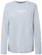 Koszulki i topy damskie - Pepe Jeans Koszulka damska Wendys Ls, Szary (szary Marl), M - miniaturka - grafika 1