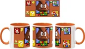 Kubki - Goomba Kubek Ceramiczny Prezent Tasse Mug Super Mario Luigi Princess Peach Bowser, Pomara?czowy 330 ml - miniaturka - grafika 1