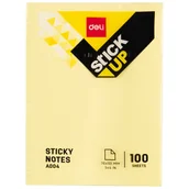 Gadżety  do biura - Karteczki notes samoprzylepny notatnik organizer Deli 76mm*101mm 100 kartek żółte - miniaturka - grafika 1