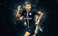 Podkładki pod mysz - PODKŁADKA POD MYSZ Z Nadrukiem 22x18 cm Kylian Mbappe Tekst Prezent - miniaturka - grafika 1