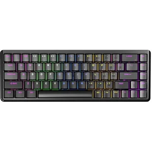 Klawiatura Rampage Low Profile REBEL Red switch (REBEL-BLACK) - Klawiatury - miniaturka - grafika 1