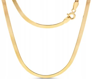 KLASYCZNY ZŁOTY ŁAŃCUSZEK ŻMIJKA TASIEMKA TAŚMA 2.5MM 14KT 585 45 CM - Łańcuszki - miniaturka - grafika 1