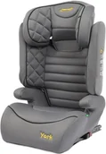 Foteliki samochodowe - Fotelik samochodowy YORK i-SIZE 100-150cm ISOFIX R129 SUMMER BABY SZARY - miniaturka - grafika 1