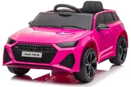 Pojazdy elektryczne dla dzieci - Mamido Auto Na Akumulator Audi Rs6 Różowy 12V7Ah Eva Koła - miniaturka - grafika 1