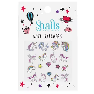 Snails Naklejki na paznokcie dla dzieci Snails - Unicorn - Urodziny dziecka - miniaturka - grafika 1