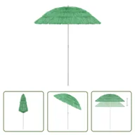 Parasole ogrodowe - The Living Store Parasol plażowy w hawajskim stylu - zielony - 180 cm - Parasol Ogrodowy - miniaturka - grafika 1