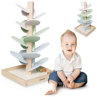 Drewniany kulodrom - drzewko dźwiękowe z kulkami - Instrumenty muzyczne dla dzieci Drewniany kulodrom - drzewko dźwiękowe z kulkami - Instrumenty muzyczne dla dzieci - miniaturka - grafika 1