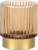 Świeczniki - Świecznik szklany na tealight przezroczysty 6x8cm - miniaturka - grafika 1