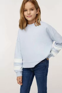 Bluzy damskie - Mango Kids Kids bluza bawełniana dziecięca Berna z nadrukiem - grafika 1