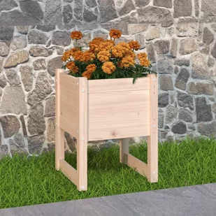 vidaXL Donica, 40x40x52,5 cm, lite drewno sosnowe - Donice - miniaturka - grafika 1
