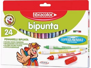 Fibracolor PISAKI DWUSTRONNE DOUBLE POINT X24 - Flamastry - miniaturka - grafika 2