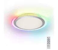 Lampy sufitowe - Paul Neuhaus Lampa sufitowa biała z diodą LED i pilotem - Meidan - miniaturka - grafika 1