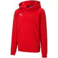 Odzież sportowa dziecięca - Bluza dla dzieci Puma teamGOAL 23 Casuals Hoody Jr czerwona - miniaturka - grafika 1