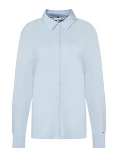 Tommy Hilfiger Koszula WW0WW45983 Błękitny Regular Fit - Koszule damskie - miniaturka - grafika 1